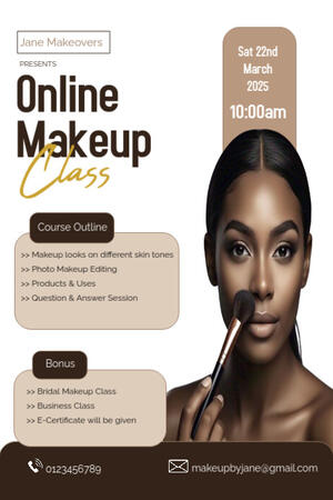 Make up Template Designed for Postermywall